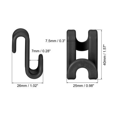 Clothes Hanger Connector Hooks, 20Pcs - ABS Hanger Extender Hooks