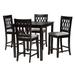 Florencia Modern Wood 5-Piece Pub Set