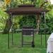 Grill Gazebo Replacement Canopy,Double Tiered BBQ Tent Roof Top Cover