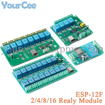 ESP8266 1/2/4/8/16 Kanal Weg Drahtlose Relais Modul AC/DC ESP ESP-12F WIFI Entwicklung Board Image