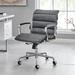 Modern Swivel Office Desk Chair Executive Ergonomic Computer Chair Armrest Metal Frame Office Chair