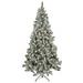 National Tree Company 6.5 Pre-lit Artificial Snowy Crestview Hinged Tree, 650 Clear Lights- UL - 6.5 ft