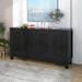 Large Storage Space Sideboard with 4 Door Buffet Cabinet