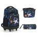 3PCS Kids Luggage Set, Trolley Backpack with Lunch Bag & Pencil Case