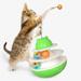 CSCHome Indoor Cat Interactive Toys 3 Tier Turntable Cat Toy Ball Track Fun Cat Stick Toys Multi-tier Interactive Cat Toys