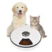 Automatic Pet Feeder 6 Meals Portion Control Auto Food Dispenser for Cats and Small Dogs Battery Operated Dry Wet Food Automatic Feeder with Timer White