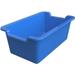 Deflecto Antimicrobial Rectangular Storage Bin - 5.1 Height x 13.2 Width x 8.1 Depth - Antimicrobial Lightweight Mold Resistant Mildew Resistant Handle Portable Stack | Bundle of 10 Each