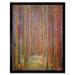 Old Master Painting Gustav Klimt Tannenwald I Pine Tree Forest Landscape Art Print Framed Poster Wall Decor 12x16 inch