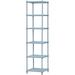 Meshworks 6 Tier Heavy Duty Metal Storage Shelving Unit - Narrow 440 Pound Capacity Per Shelf Great For Bathroom Pantry And Garage Storage 17.7â€� X 17.7â€� X 70.9â€�