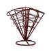 4 in 1 French Fry Stand Holder Fries Cone Basket Rack for Fries Potato Chips Fish Chicken Appetizers(Wine Red)