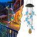 Solar Hummingbird Wind Chime Color Changing Mobile Solar Wind Chime For Outside Mobile Hanging Patio Light Porch Garden Decor