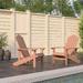 Aibecy Patio Adirondack Chairs 2 pcs HDPE Brown