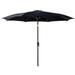 C-Hopetree 11 ft Outdoor Patio Market Table Umbrella with Fiberglass Rib Tip and Tilt Black