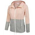 Womens Waterproof Raincoat Outdoor Hooded Rain Jacket Windbreaker Coat