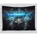 Fantasy World Decor Tapestry Princess in Royal Gothic Silver Dress Futuristic Female God Deity Muse Image Wall Hanging for Bedroom Living Room Dorm Decor 60W X 40L Inches Grey by Ambesonne