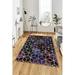 LaModaHome Area Rug Non-Slip - Pink Geometric Soft Machine Washable Bedroom Rugs Indoor Outdoor Bathroom Mat Kids Child Stain Resistant Living Room Kitchen Carpet 5.3 x 7.6 ft (43)