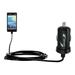 Gomadic Intelligent Compact Car / Auto DC Charger suitable for the LG Optimus F3 - 2A / 10W power at half the size. Uses Gomadic TipExchange Technolog