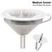 5-Inch Stainless Steel Funnel with 300 Mesh Food Filter Strainer Food Grade Kitchen Funnels for Filling Bottles Metal Funnel with Strainer Food Funnel for Kitchen