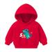 Ketyyh-chn99 Hoodie Long Tops Girls Pullover Hoodies Teen Kids Sweatshirts Red 100