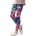 2-14T Girls Printing Leggings Kid Footless Skinny Tights Trousers Slim Ankle Length Pants