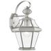 Georgetown 1 Light Brushed Nickel Outdoor Wall Lantern