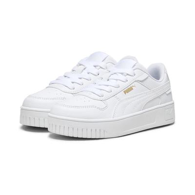 Sneaker PUMA "Carina Street Sneakers Mädchen", Kinder, Gr. 32, weiß (weiß gold), Obermaterial: Synthetik; Futter: Textil; Innensohle: Textil; Laufsohle: Gummi, Schuhe Image