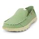 Kickback Couch - Mens Shoes - Colour Mid Green - Lightweight Slip On Canvas Shoes Men - Loafers for Men - All Day Comfort - Slip On or Slide in Mens Casual Shoes - Size UK 8