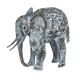 Garden Mile Copper Effect Solar Powered Light Up Elephant Statue - LED Solar Lights Outdoor Garden Metal Animal Sculptures Garden Ornaments Decoration Outdoor Figurine for Lawn, Pathway and Gifts