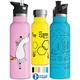 Double Insulated Water Bottle with Straw Lid & Sports Cap | Stainless Steel BPA Free Eco Friendly Non Sweat Durable Finish 500ml / 600ml / 750ml Metal Hydro Thermos (500 ml, Pink)