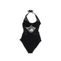 Ted Baker London One Piece Swimsuit: Black Print Swimwear - Women's Size 32