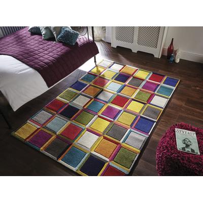 Teppich FLAIR RUGS "WALTZ", bunt, B:120cm H:10mm L:170cm, Kunstfaser, Teppiche, Handgeschnitzt Image