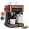 Klarstein Cafetiere avec Mousseur de Lait Cafetières Machines à Café et Machines à Expresso 20 Bar