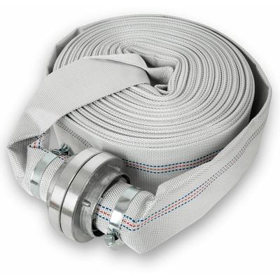 Eberth - 2' Feuerwehrschlauch Flachschlauch mit Storz Kupplung, Schlauch Länge 30m, Durchmesser 2 Image