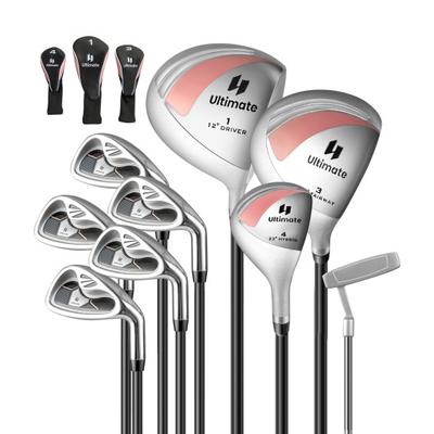 Costway Women's 9 Pieces Complete Golf Club Set-Pi...