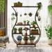 70.9 Inch Tall Plant Stand with 10 Hanging Hooks, 6-Tier Plant Shelf for Living Room, Balcony