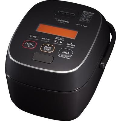 Zojirushi Pressure Induction Heating Rice Cooker and Warmer 5.5 & 10 Cup Black