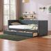 Twin Size Daybed with Storage, Velvet Upholstered Corduroy Daybed Sofa Bed with 2 Drawers and Wood Slat Support