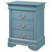 Wood 3 Drawer Nightstand