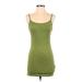 Shein Casual Dress - Bodycon Scoop Neck Sleeveless: Green Dresses - Women's Size Small