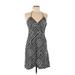 H&M Casual Dress: Black Paisley Dresses - Women's Size 8