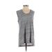 J.Crew Sleeveless T-Shirt: Gray Tops - Women's Size Small