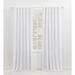 Lauren Ralph Lauren Velvety Room Darkening Solid 100% Cotton Velvet w/ Lining Back Tab/Rod Pocket Curtain Panel in White | 52" x 108" | Wayfair