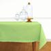 Solino Home Cotton Linen Hemstitch Tablecloth Cotton Blend in Green/White | 84 W x 0.3 D in | Wayfair SHCL000TC84GR