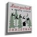 The Holiday Aisle® Manders Have Yourself A Merry Little Christmas by Cindy Jacobs Canvas in Gray | 18 H x 18 W x 0.75 D in | Wayfair