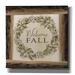 Rosalind Wheeler Uchida Welcome Fall Wreath On Canvas by Cindy Jacobs Print Canvas in Brown | 26 H x 26 W x 1.5 D in | Wayfair