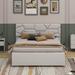 Orren Ellis Veljkov Storage Bed Upholstered, Linen in Brown | 39.8 H x 68.9 W x 80.3 D in | Wayfair 9DF9D599DE714C16BFBDD9211229870C