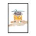 Wildon Home® Pancoast Going Surfing by Lauren Thomas - Single Picture Frame Graphic Art Paper in Yellow | 14 H x 11 W x 1.25 D in | Wayfair