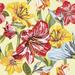 Winston Porter Vector Seamless Floral Hand-Drawn Pattern On Canvas Graphic Art Canvas in Red/Yellow | 12 H x 12 W x 1.25 D in | Wayfair