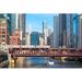 Ebern Designs Chicago Downtown & River by Vichie81 Canvas in White | 24 H x 36 W x 1.25 D in | Wayfair 5A9210CFA22A4FBFB261CA6DB55ABD2C