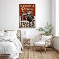 Trinx Every Picture Tells A Story - 1 Piece Rectangle Gr Every Picture Tells A Story Canvas in White | 36 H x 24 W x 1.25 D in | Wayfair